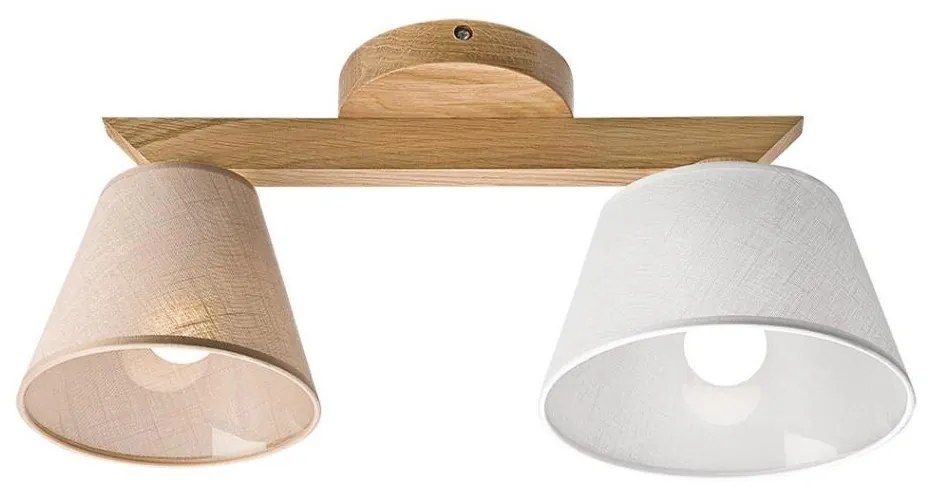 Lampadario ANTONIO 2xE14/40W/230V rovere a soffitto