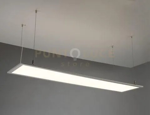 Pannello led bianco in acrilico e alluminio 40w 4000lm 4000k 29,5x1...