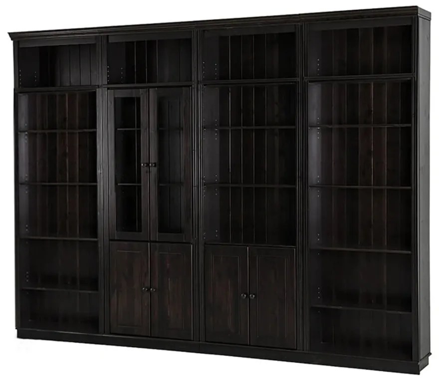 Libreria in legno di pino marrone 296x223 cm Anita - Støraa
