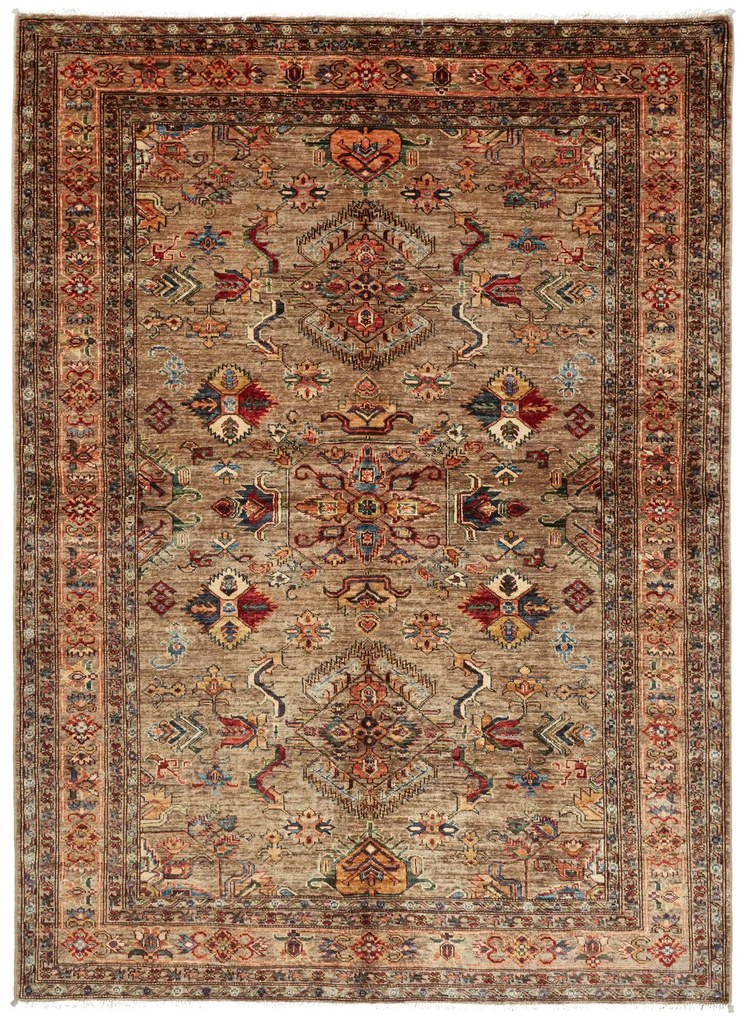 Kazak Tappeto orientale 240 x 180 Beige (Pakistan) Annodato A Mano