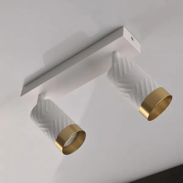 Faretto ARRAS 2xGU10/10W/230V bianco