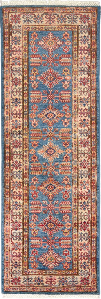 Kazak Tappeto 180 x 60 Blu (Pakistan) Annodato A Mano
