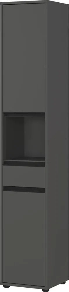 Mobile bagno alto e stretto color antracite 33x181 cm Lemont - Germania