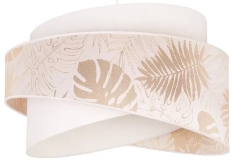 Duolla - Lampadario a sospensione con filo BROOKLYN 1xE27/40W/230V diametro 50 cm bianco/ottone