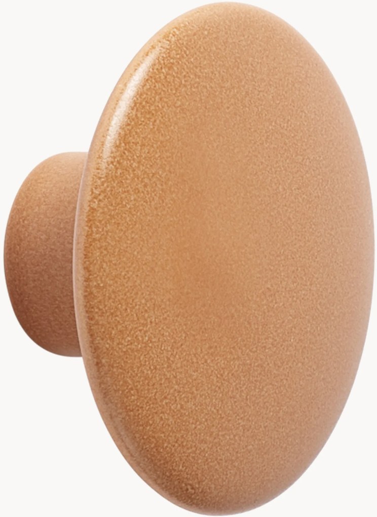 Gancio da parete in legno di quercia Dots, Ø 9 cm
