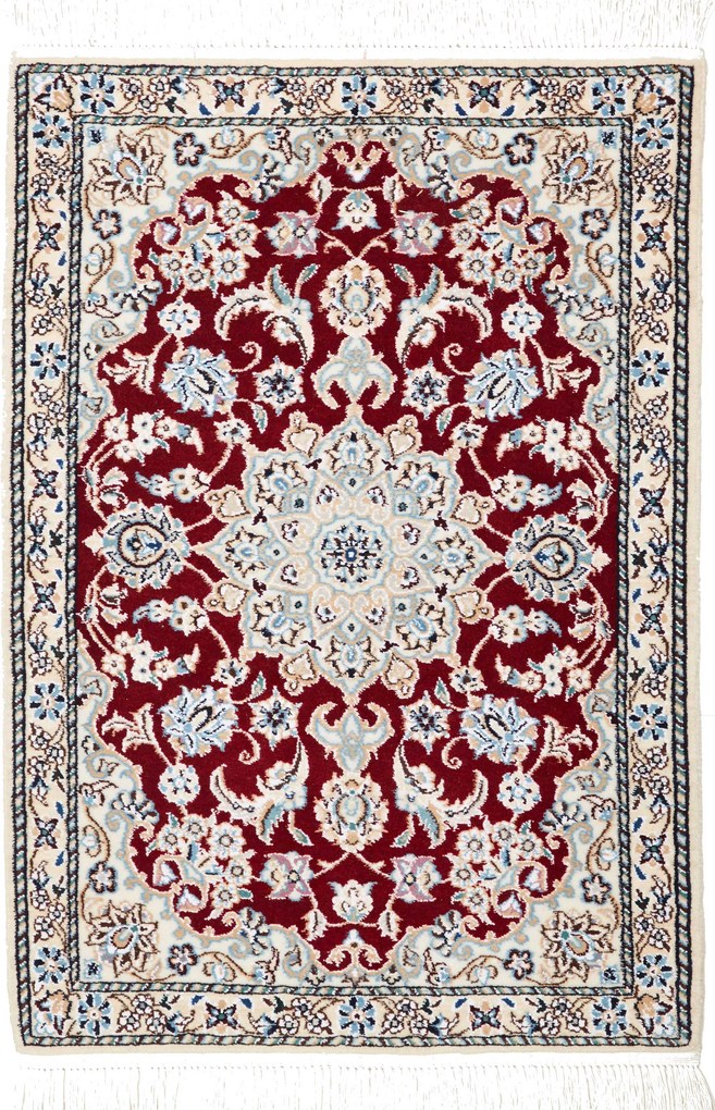 Nain Tappeto 90x70 (Iran) Annodato A Mano