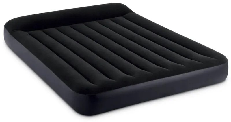 64143 - Materasso Gonfiabile Dura-Beam Pillow Rest Classic Matrimoniale, pvc, Nero, 152x203x25 cm - Intex
