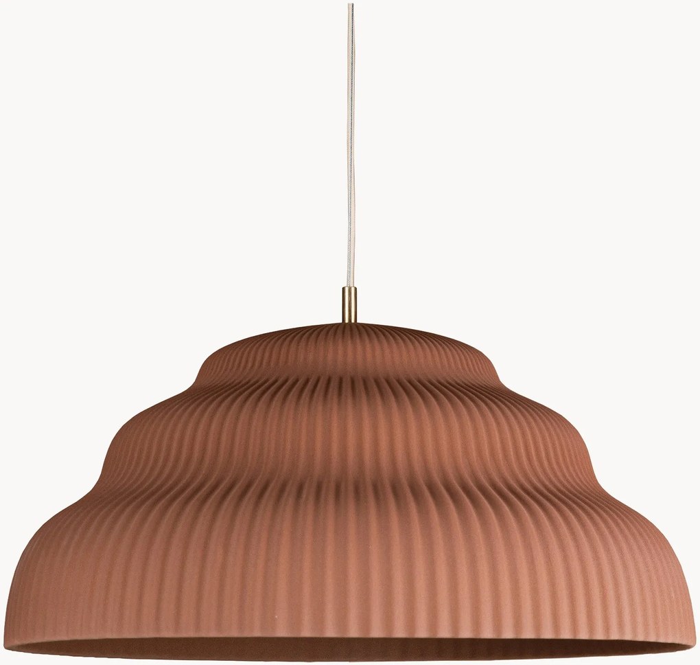 Lampada a sospensione in gres fatta a mano Kaskad, varie misure