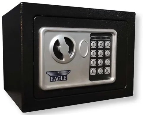 Cassaforte elettromagnetica 23x14x17 cm – Codice digitale, chiavi emergenza, fissaggio incluso