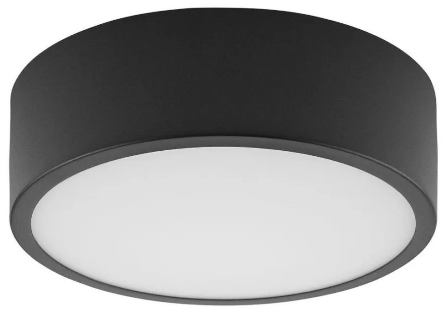 Plafoniera DANTE 1xE27/60W/230V diametro 26 cm nero