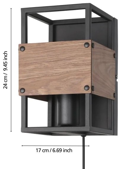 Eglo 43806 - Applique EVESHAM 1xE27/40W/230V