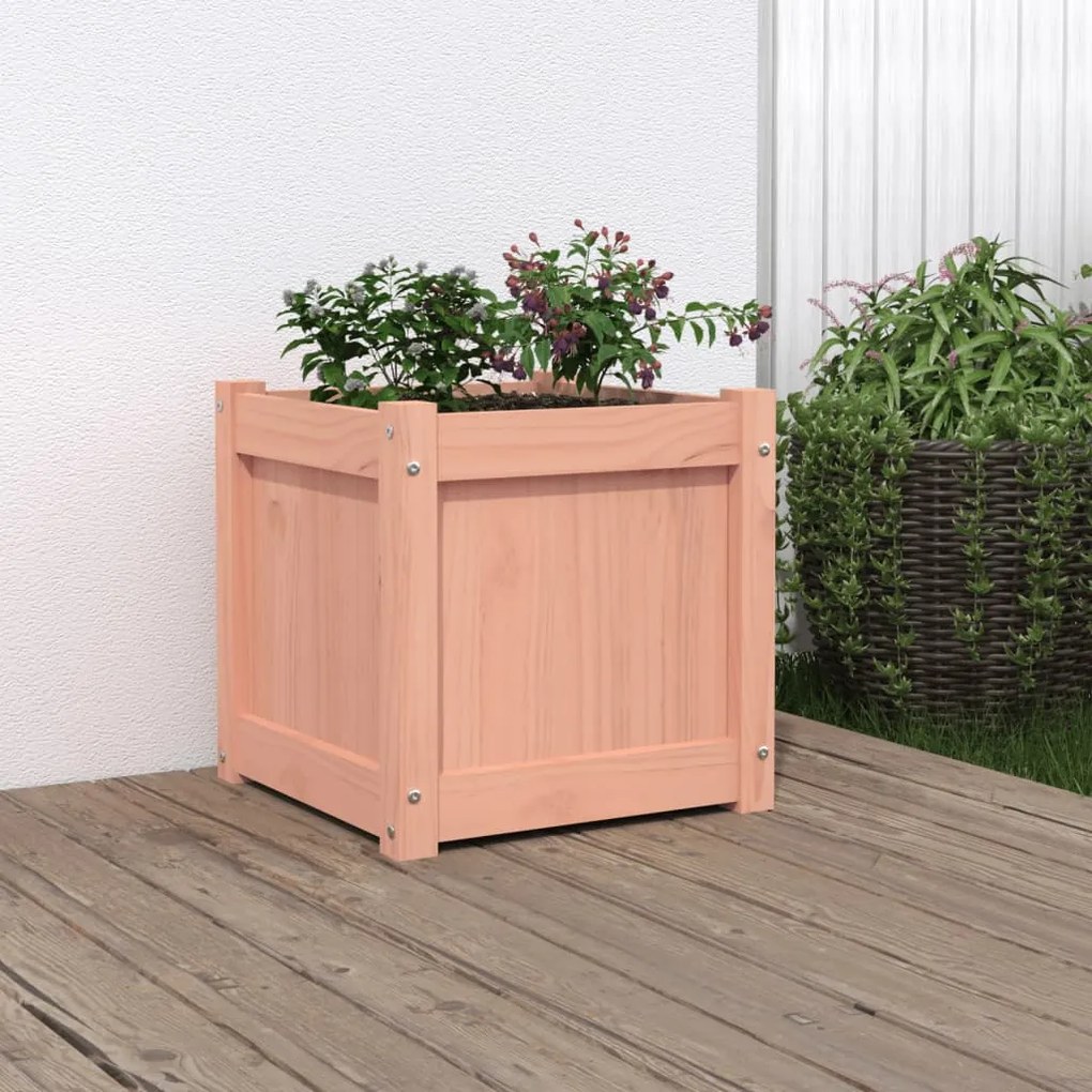 Fioriera Da Giardino 40x40x40 Cm İn Legno Massello Di Douglas /