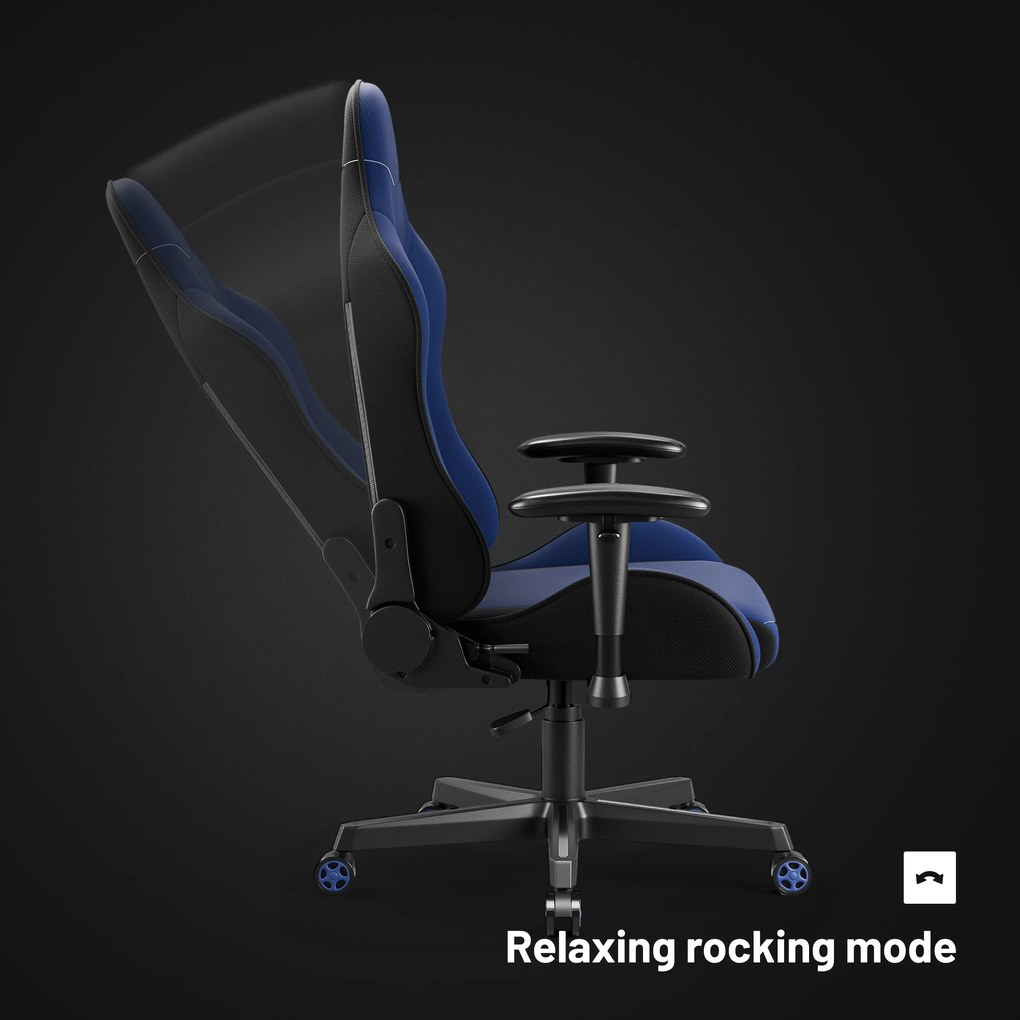 Poltrona da gaming in tessuto blu navy Diablo X-Starter