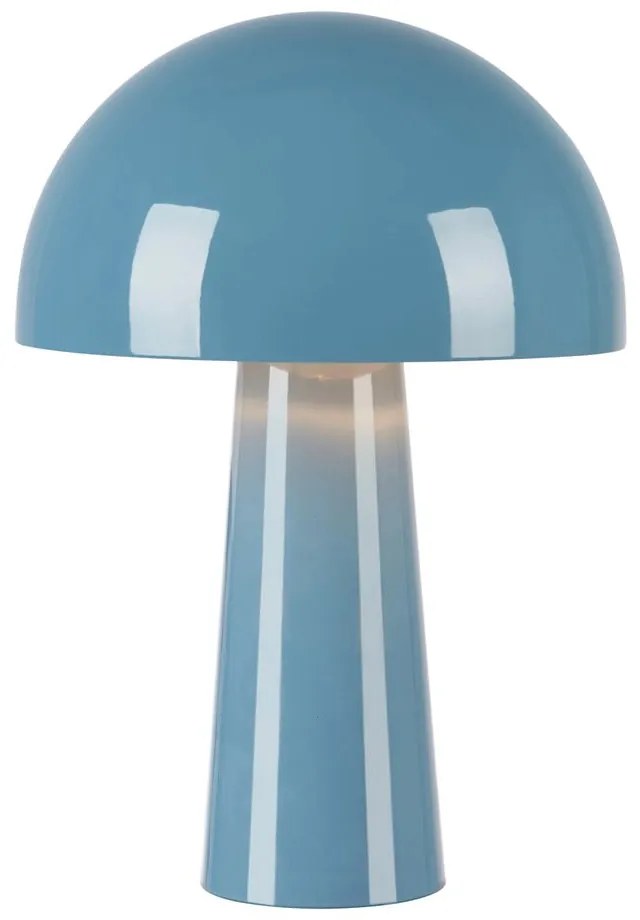 Lampada da tavolo blu con paralume in metallo (altezza totale 36 cm) Mantar – Markslöjd