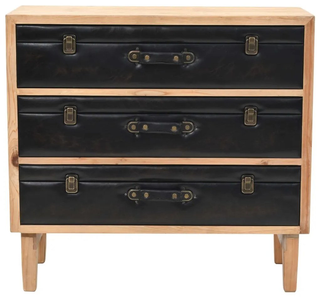 Cassettiera in legno massello di abete  80x36x75 cm