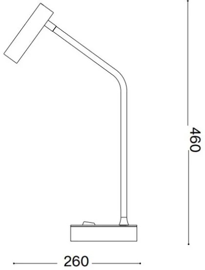 Ideal Lux - Lampada da tavolo LED EASY LED/3,5W/230V CRI 90 ottone