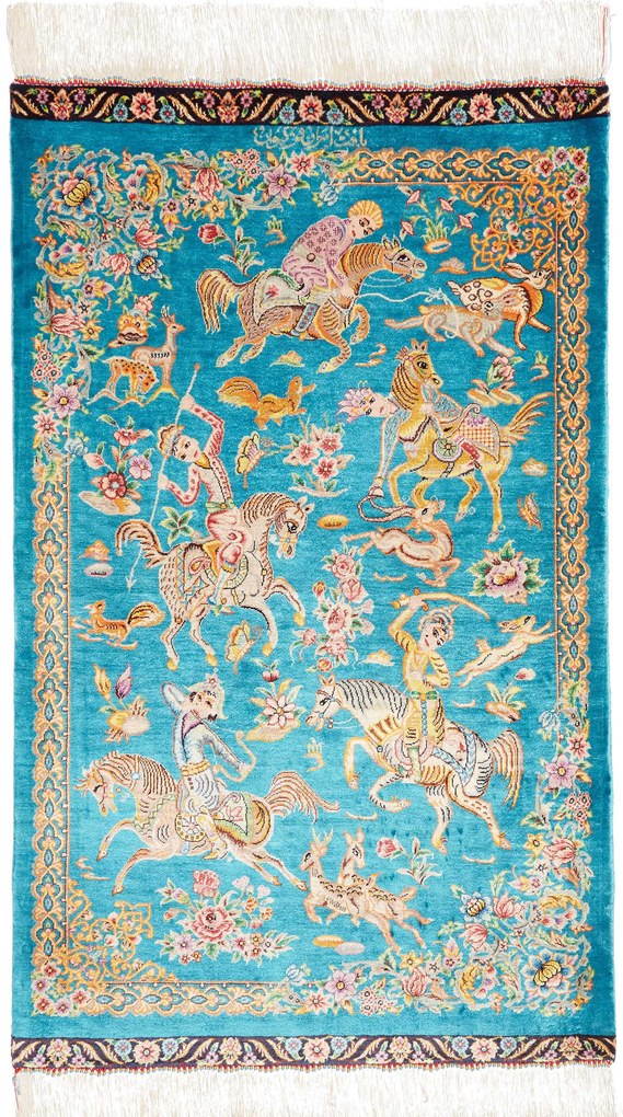 Ghom Tappeto persiano 100 x 60 (Iran) Annodato A Mano