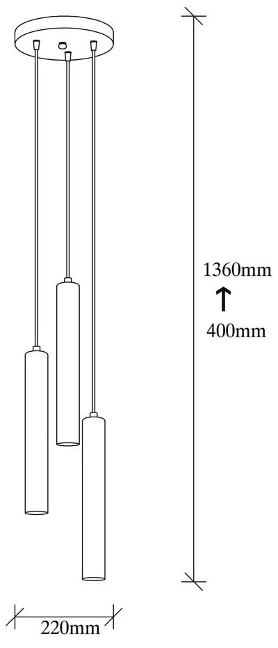 Lampadario dorato ø 22 cm Tempo – Opviq lights