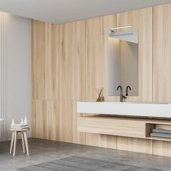 Applique da bagno a LED SHINE LED/11W/230V 45 cm IP44 cromo lucido