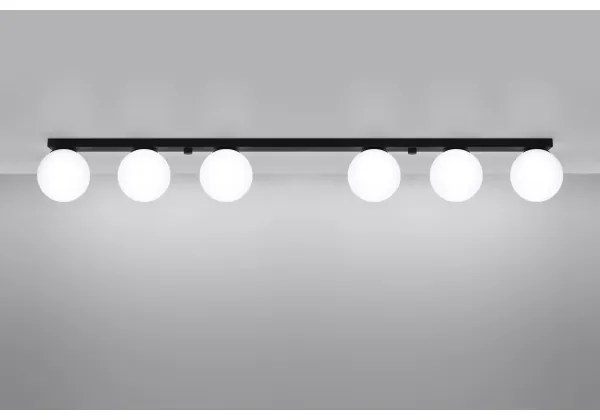 Sollux SL.1155 - Lampada da soffitto YOLI 6xG9/12W/230V nero