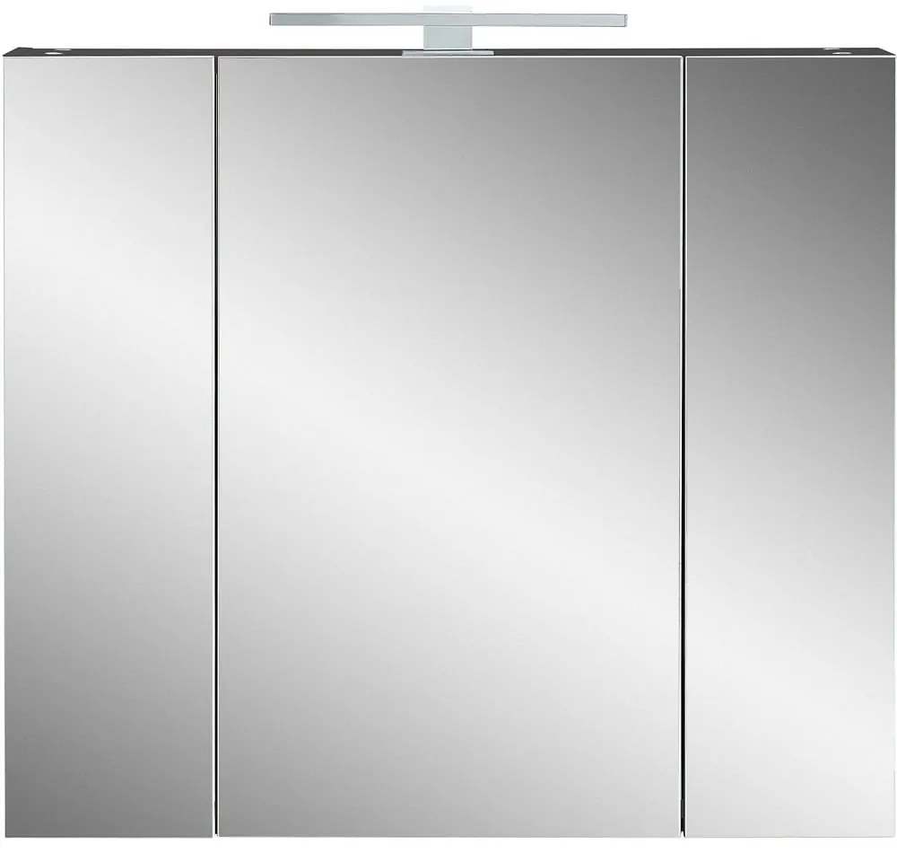 Mobile bagno grigio scuro con specchio 76x71 cm - Germania