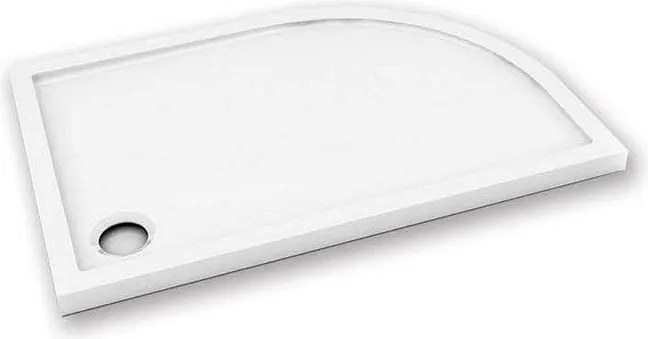 Piatto doccia 120x90 semicircolare versione destra KAM-1200 - KAMALU