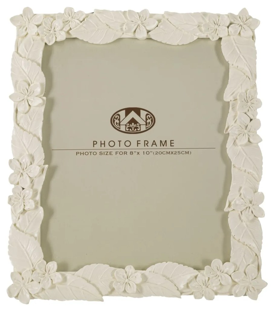 Cornice Elegante Foglia Crema 26x2x30,7 cm (Interna 20x25 cm)