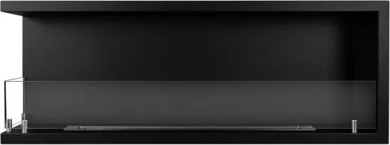 Camino a bioetanolo da incasso ad angolo biocamino angolare 120x45 cm SUTRI 120 SX