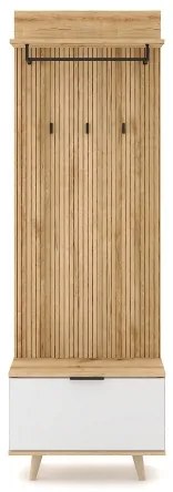 Mobile per ingresso KLEO marrone/bianco