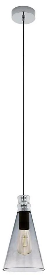 Eglo 49154 - Lampadario a sospensione con filo FRAMPTON 1 1xE27/60W/230V