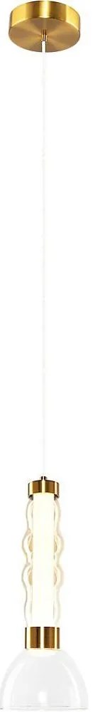 Lampadario LED a sospensione con filo LUCCO LED/13W/230V diametro 15 cm oro