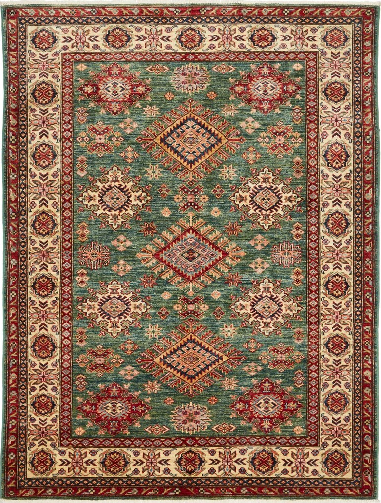 Kazak Tappeto 200 x 150 Rosso (Pakistan) Annodato A Mano