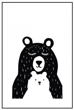 Set di 2 poster decorativi (50x70 cm) Brave Style Kids Bianco - Nero - Sklum