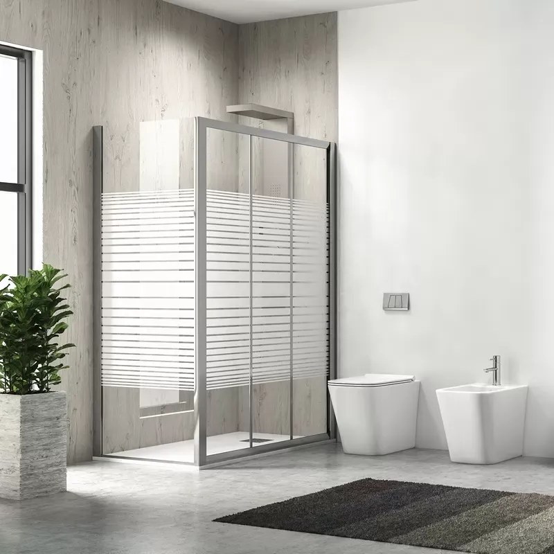 Box doccia 80x100 altezza 180 cm apertura scorrimento KP3000S - KAMALU