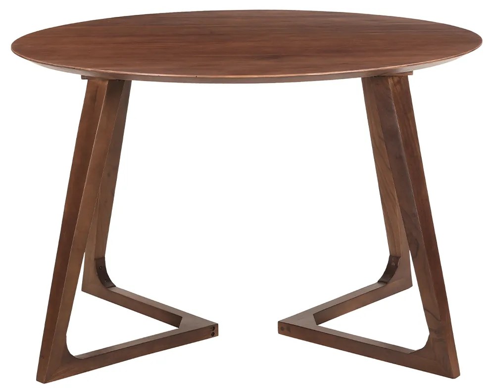 Tavolo design rotondo in legno massello L115 cm BANDOL