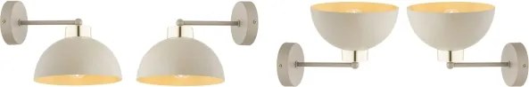 Brilagi - Lampada da parete MOON 1xE27/60W/230V beige/oro