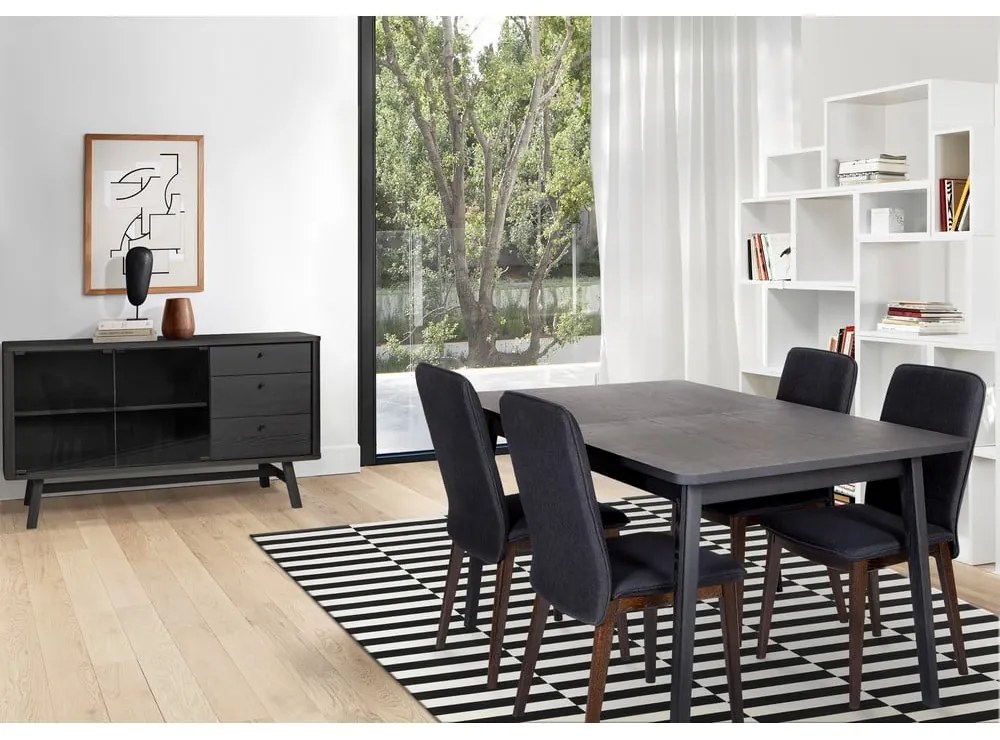 Tavolo da pranzo nero Skagen - Woodman