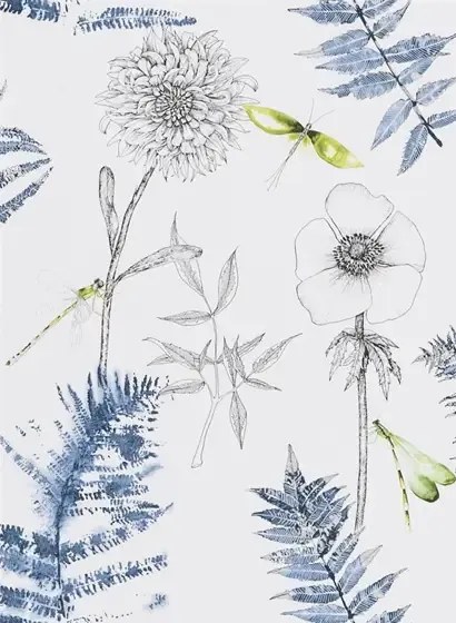 Designers Guild Carta da parati Acanthus - Indigo