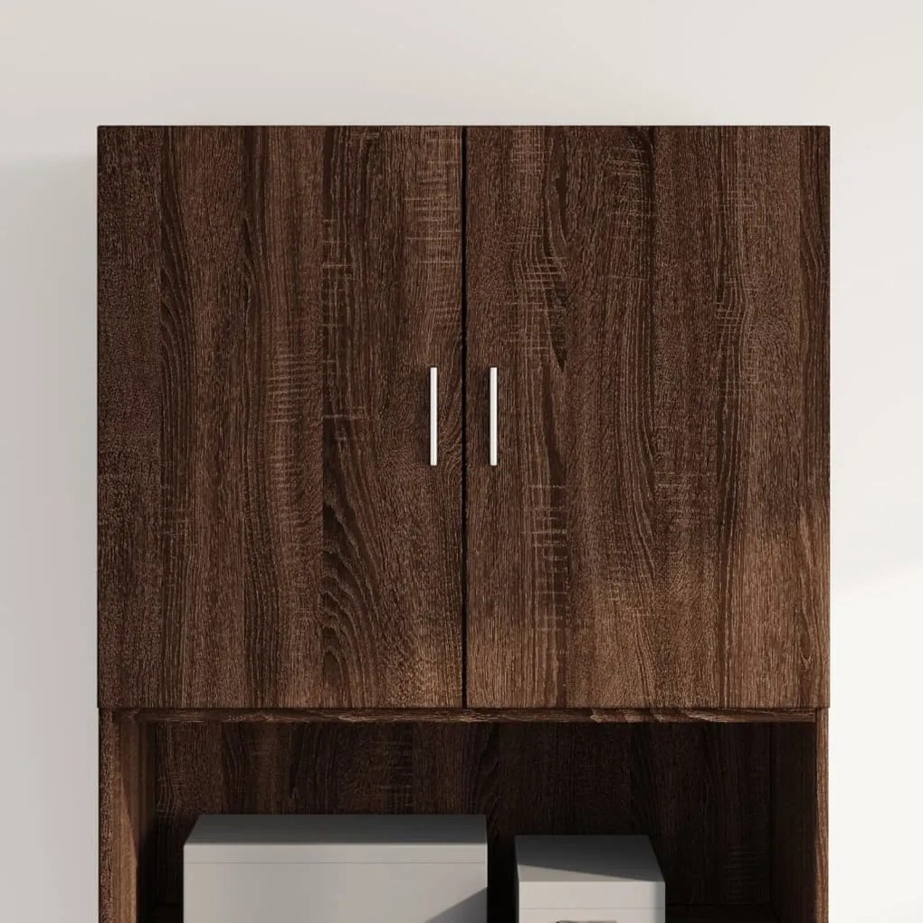 Mobile A Parete Rovere Marrone 80x42,5x64 Cm Legno Multistrato /