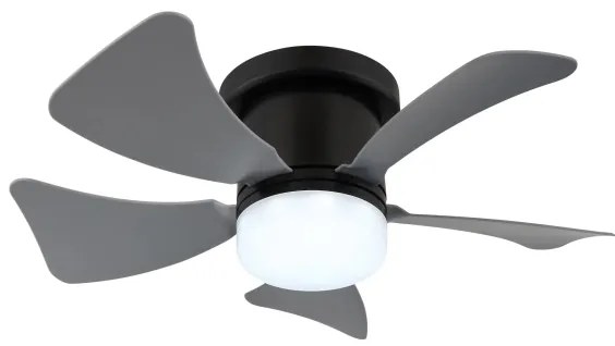 Globo 03609A - Ventilatore da soffitto dimmerabile a LED HINES LED/10W/230V + telecomando grigio