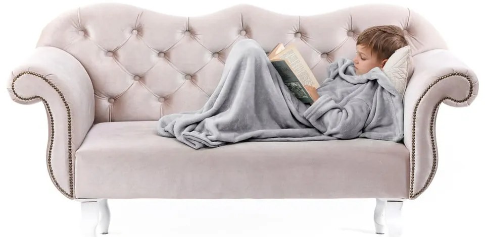 Coperta TV per bambini grigia con maniche Lazykids Lazy Kids - DecoKing