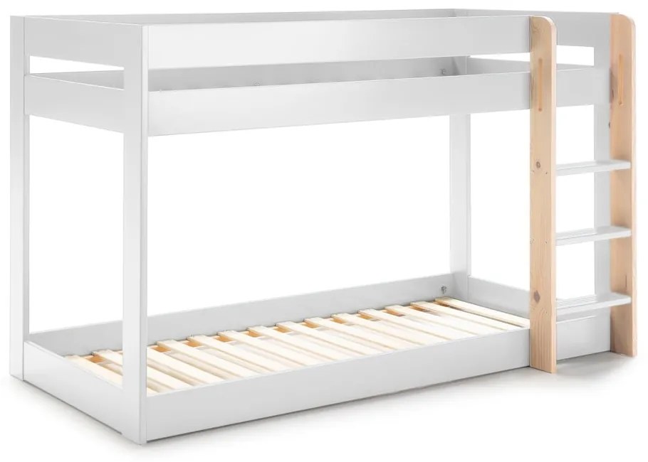 Letto a castello bianco per bambini 90x190 cm Angel - Marckeric