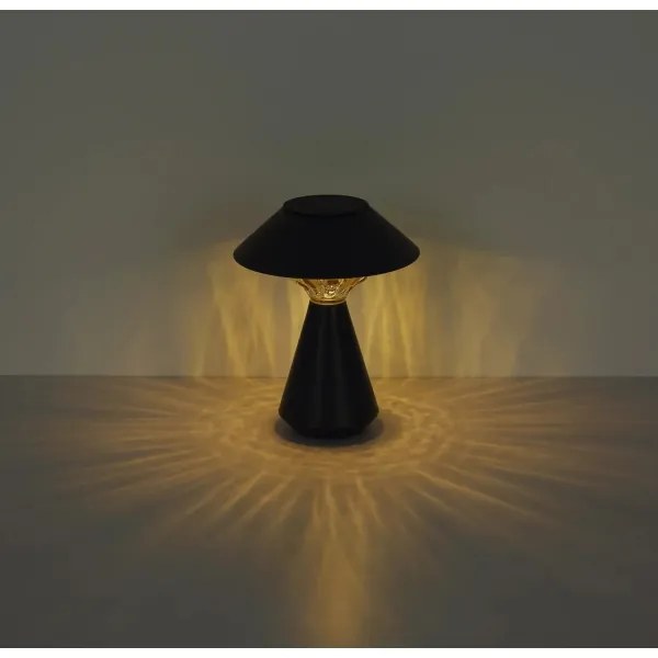 Globo 36639A - Lampada solare LED 10xLED/0,06W/1,2V IP44 nero