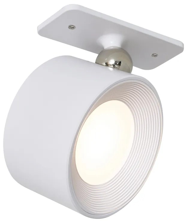 Set di 4 luci moderne da parete e da soffitto bianche con LED ricaricabile - Bright