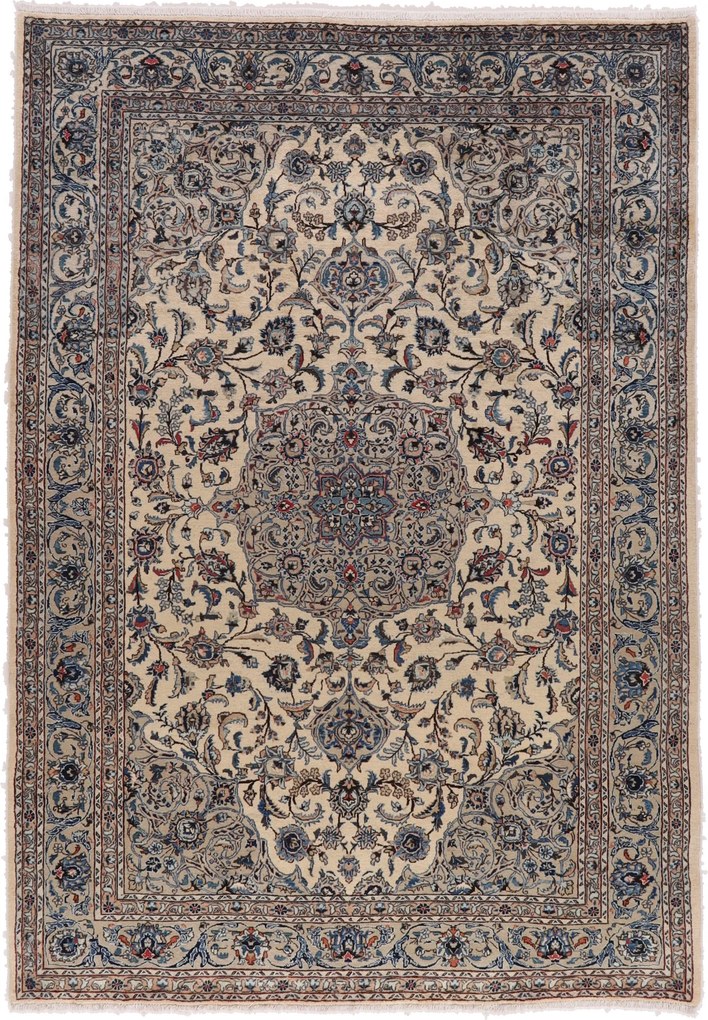 Kashan Tappeto 210 x 290 (Iran) Annodato A Mano