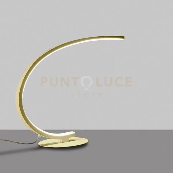 Iole l - lampada led 3000k 600lm 12w  dimmerabile oro