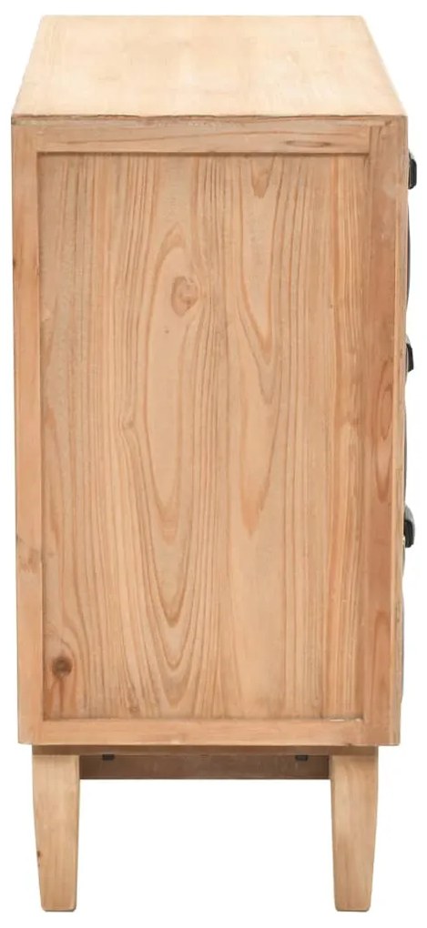 Cassettiera in legno massello di abete  80x36x75 cm