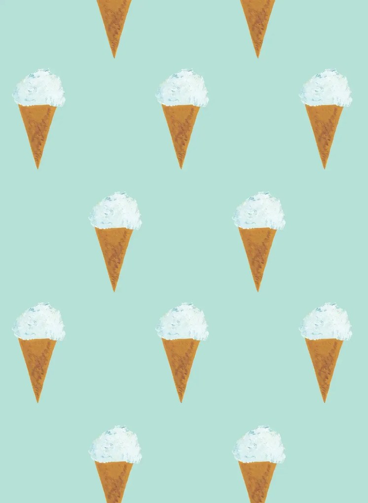 KEK Amsterdam Carta da parati Ice Cream - Mint