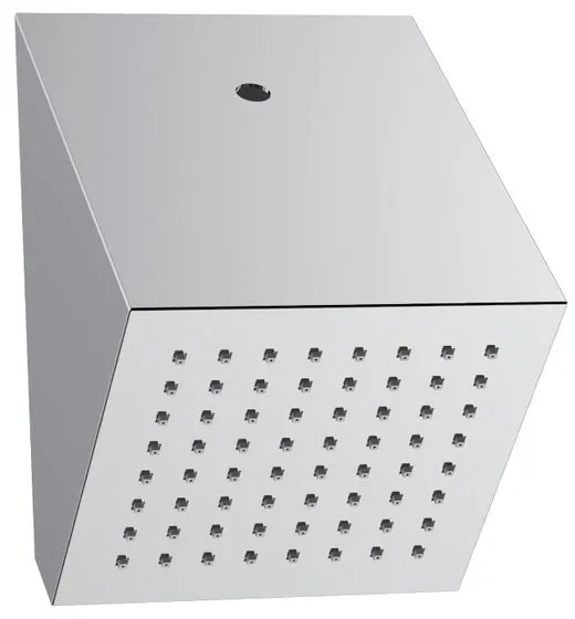 Soffione doccia Delfi Quadrato in inox cromato anticalcare 1 getto