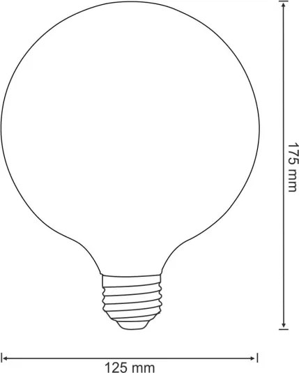 Lampadina LED decorativa E27/4W/230V 125x180mm 2200K